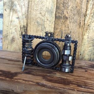 Home made metal art, camera